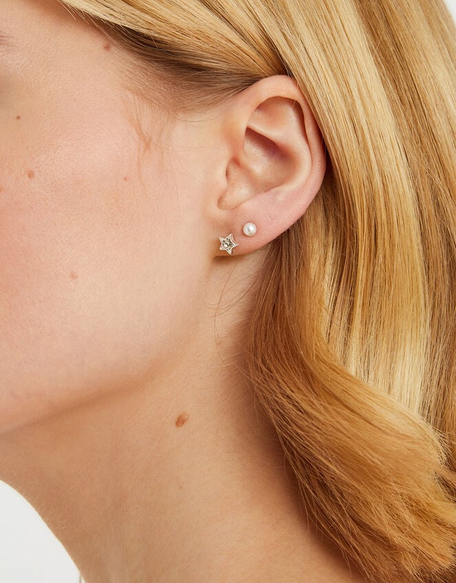 3-Pack Shooting Star Stud Earrings, , large