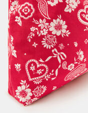 Paisley Print Shopper Bag, , large