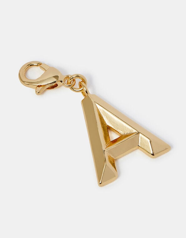 14ct Gold-Plated Chunky Initial Charm, Gold (GOLD), large