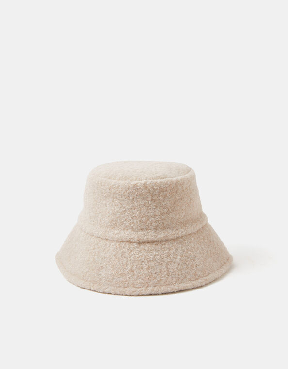 Faux Shearling Bucket Hat, , large