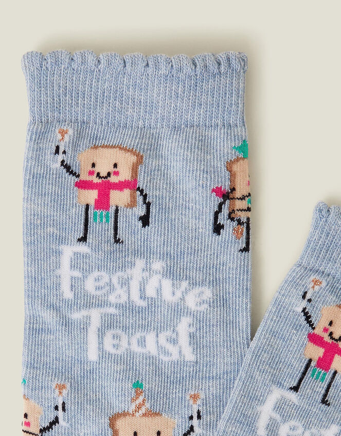 Festive Toast Socks, , large