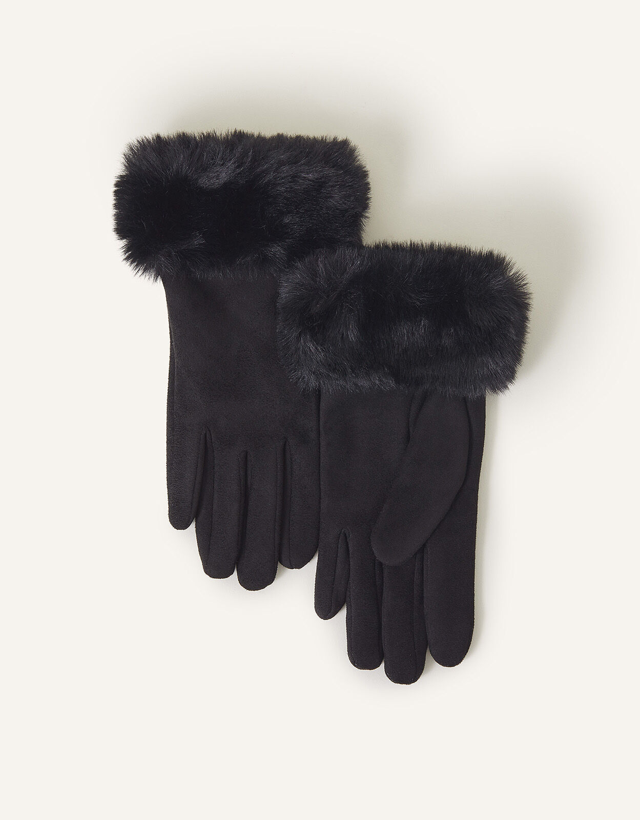 Ladies black mittens discount