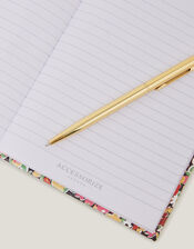 Floral Print Notebook and Pen, , large