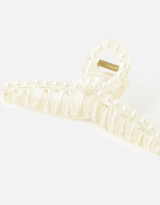 Pearl Resin Twisted Claw Clip, , large