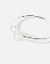 Sterling Silver Cut-Out Bee Ring, Silver (ST SILVER), large