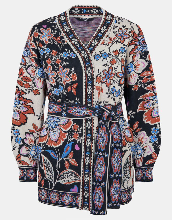 Floral Jacquard Knit Jumper, Multi (MULTI), large
