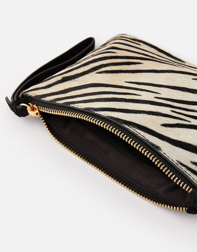 Zebra Leather Pouch , , large