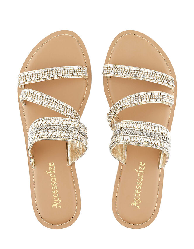 Boston Embellished Sliders, Gold (GOLD), large