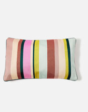Multi Stripe Embroidered Rectangle Cushion Cover, , large