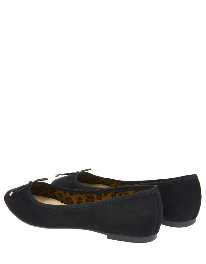 Sophia Bow Ballerina Flats, Black (BLACK), large
