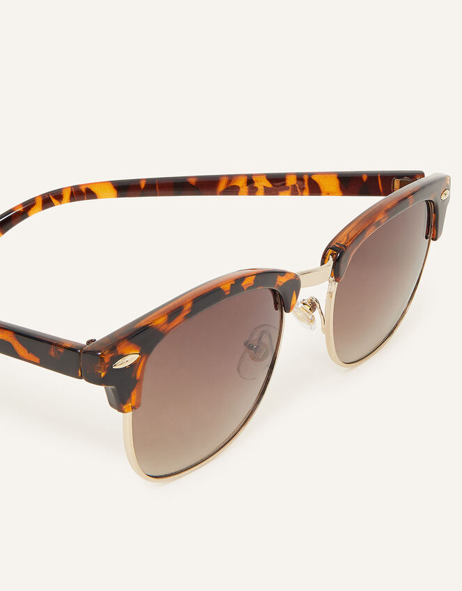 Classic Square Tortoiseshell Sunglasses, , large