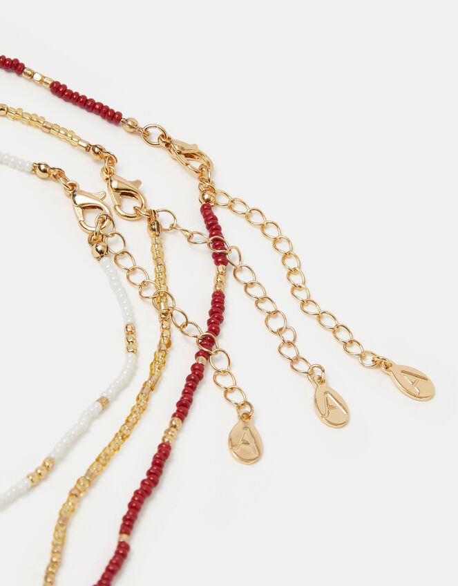 3-Pack Skinny Beaded Necklaces, , large