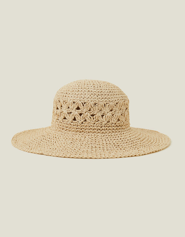 Loose Weave Floppy Hat, , large