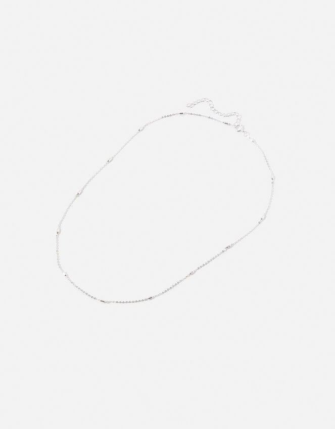 Sterling Silver Slub Chain Necklace Sterling silver Accessorize UK