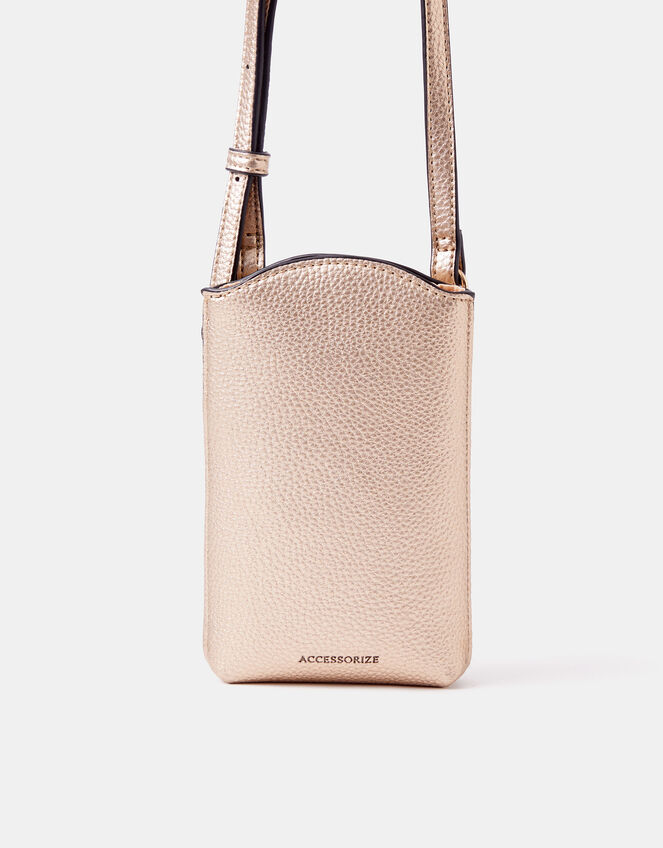 Metallic Pouch Phone Bag, , large