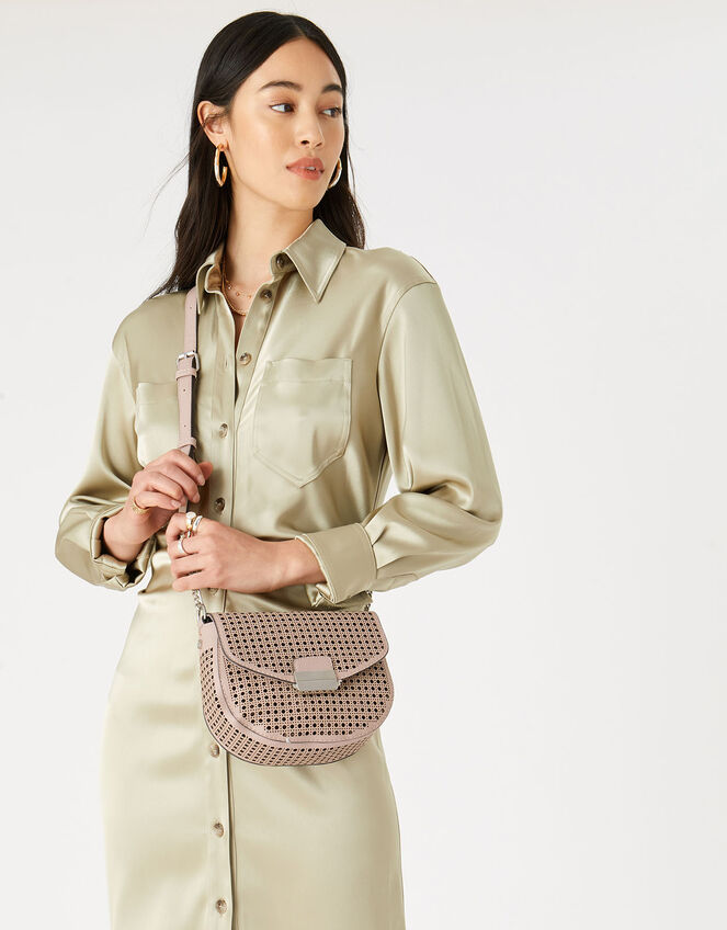 Punch-Out Cross-Body Bag, Nude (NUDE), large