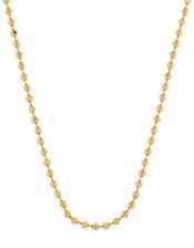 Gold-Plated Ball Chain Necklace, , large