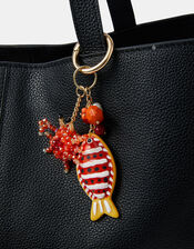Fish Beaded Bag Charm, , large