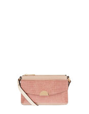 Melody Colour-Block Cross-Body Bag, Pink (PINK), large