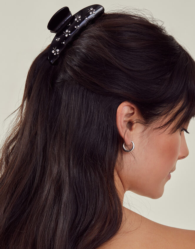 Diamante Butterfly Claw Clip, , large