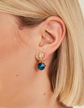 Star Gem Drop Earrings, , large