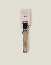 Cocopup London Floral Print Dog Collar Natural, Natural (NATURAL), large