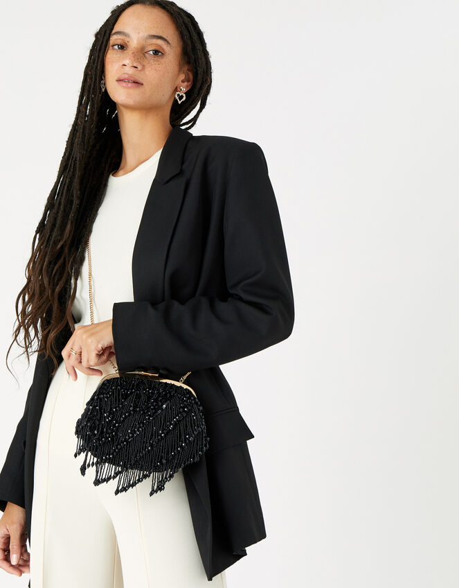 Tiana Tassel Frame Bag, , large
