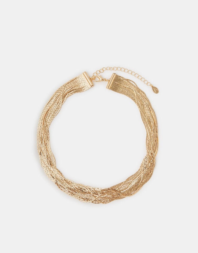 Slinky Layered Collar Necklace, , large