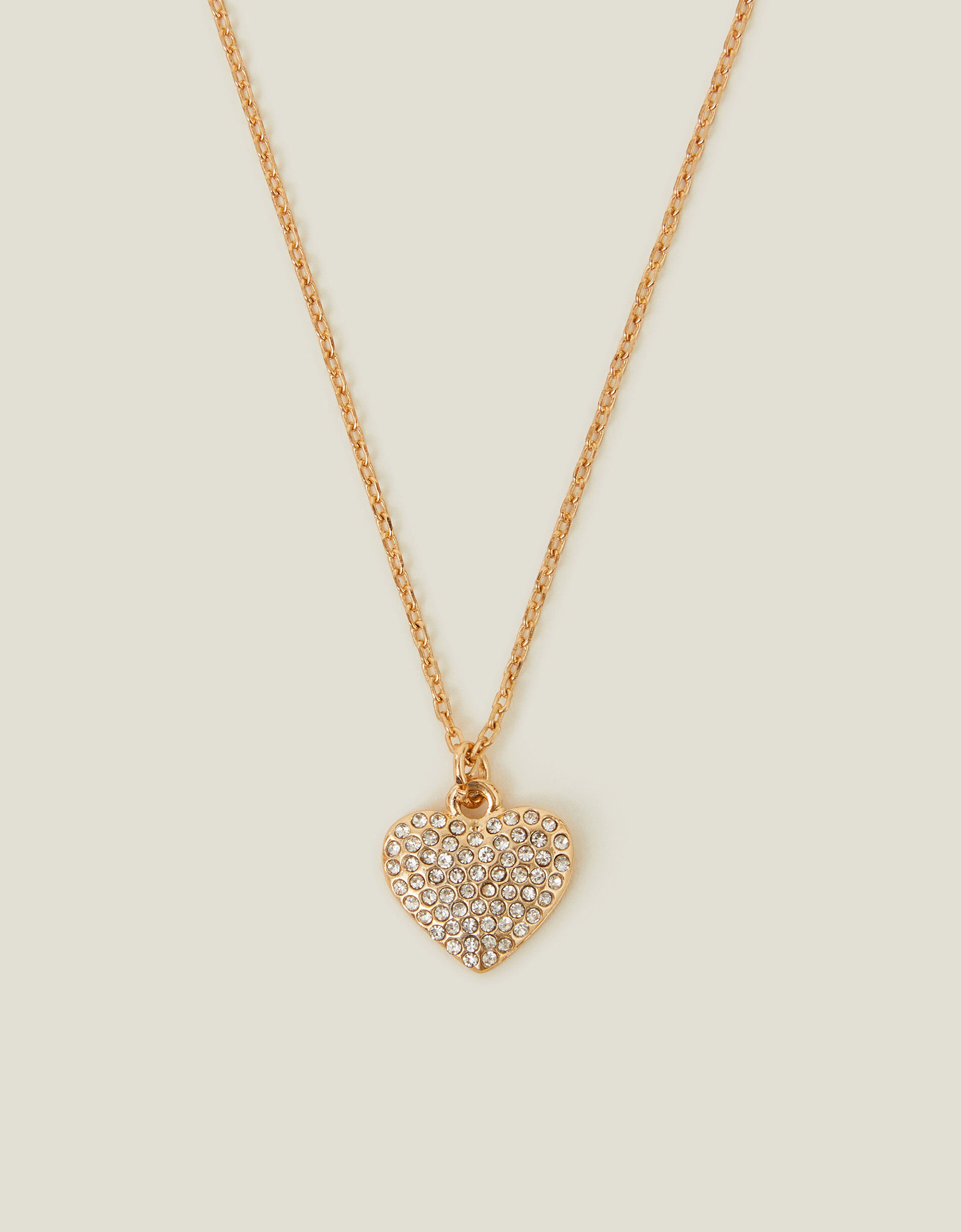 accessorize Boxed Pavé Heart Pendant Necklace