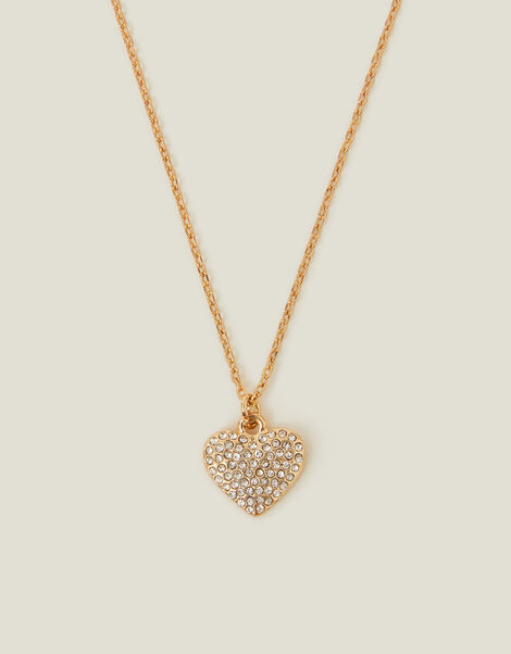 Boxed Pavé Heart Pendant Necklace, , large