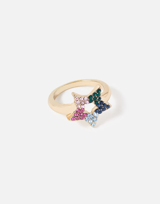 New Decadence Pave Star Ring, Multi (BRIGHTS-MULTI), large