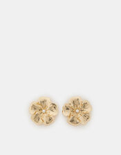 Statement Flower Stud Earrings, , large