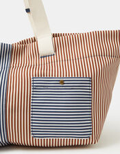 Large Stripe Shopper Bag, , large