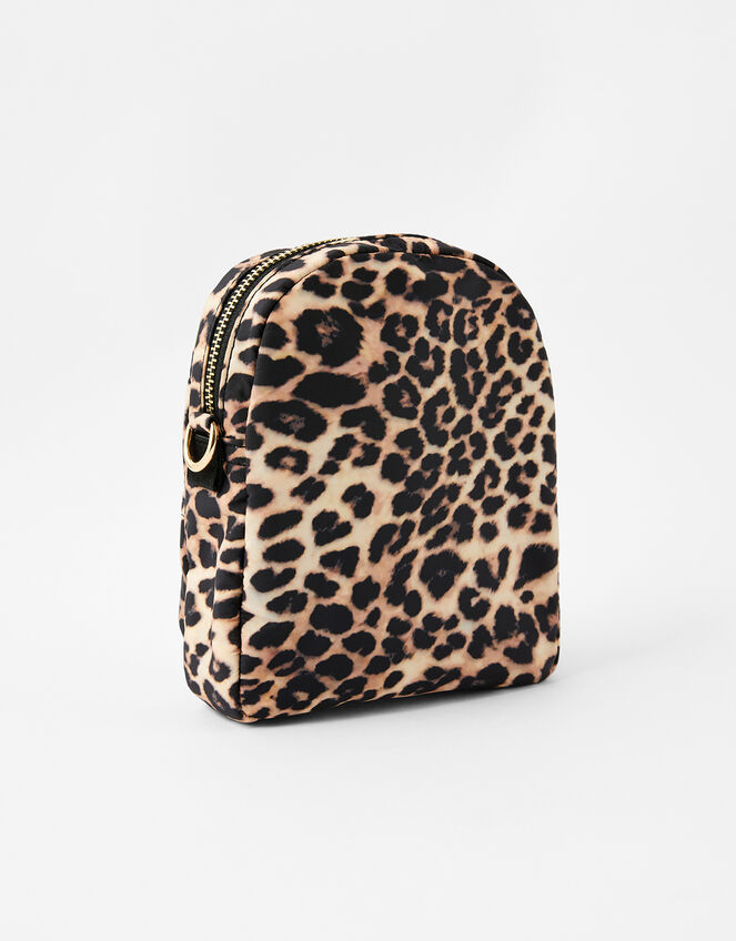 Leopard Print Cross-Body Bag, , large