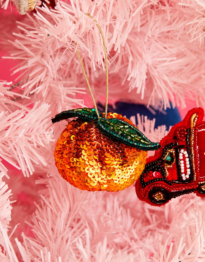 Embellished Clementine Hanging Decoration Christmas decorations