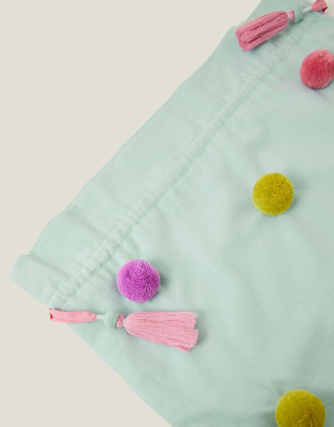 Girls Christmas Pom-Pom Sack, , large