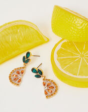 Orange Slice Drop Earrings, , large