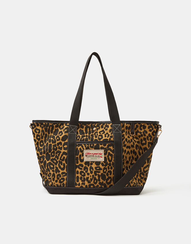 Rio Canvas Shopper Bag, Leopard (LEOPARD), large