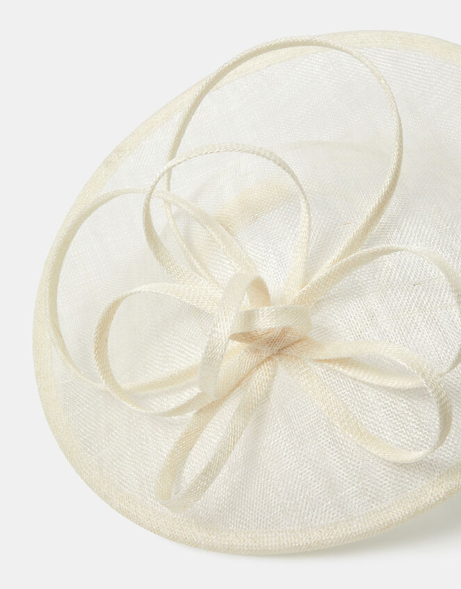 Loop Disc Fascinator, Ivory (IVORY), large