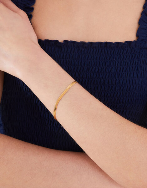14ct Gold-Plated Omega Bracelet, , large