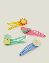 4-Pack Girls Fruity Hair Clips, , large