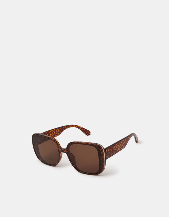 Square Leopard Print Sunglasses , , large