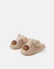 Teddy Mule Slippers, Natural (NATURAL), large