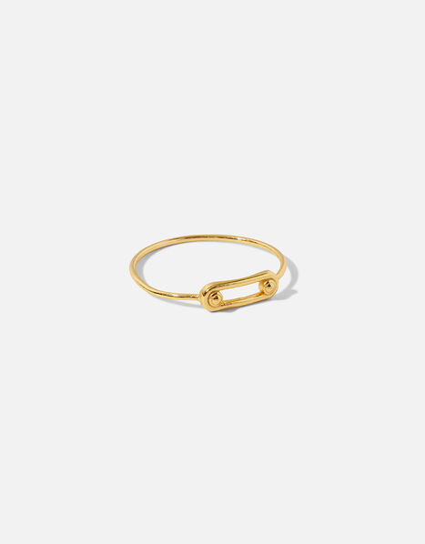 Gold Vermeil Chain Ring Gold, Gold (GOLD), large