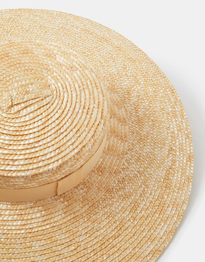 Straw Boater Fascinator, , large