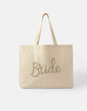 Bride Beaded Shopper Bag, , large