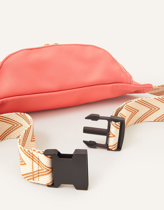 Large Zip Bum Bag, Orange (CORAL), large