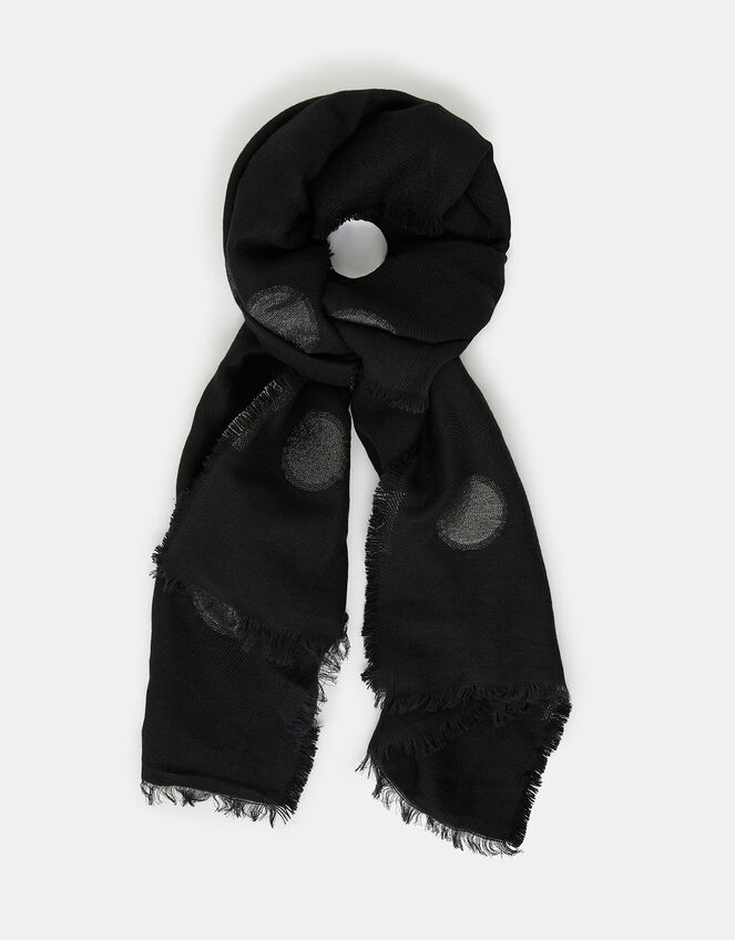 Polka-Dot Blanket Scarf, , large