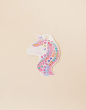 Girls Unicorn Stick-On Earrings Set, , large