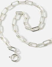 Sterling Silver Paperclip Chain Bracelet, , large